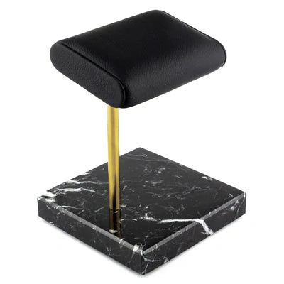 Watch Stand Black Gold Marble